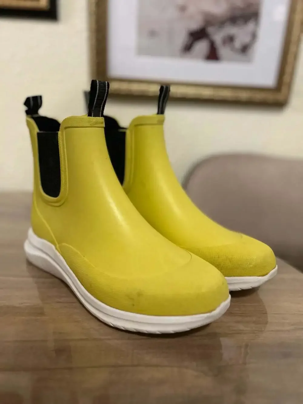 Ilse Jacobsen RUB 03C Waterproof Ankle Rain Boots in Sunbeam Yellow
